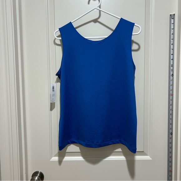 Chico's Vibrant Royal Blue Tank Top size 2 or US sizing is 12/L. NWT. Length 21” - Picture 3 of 6